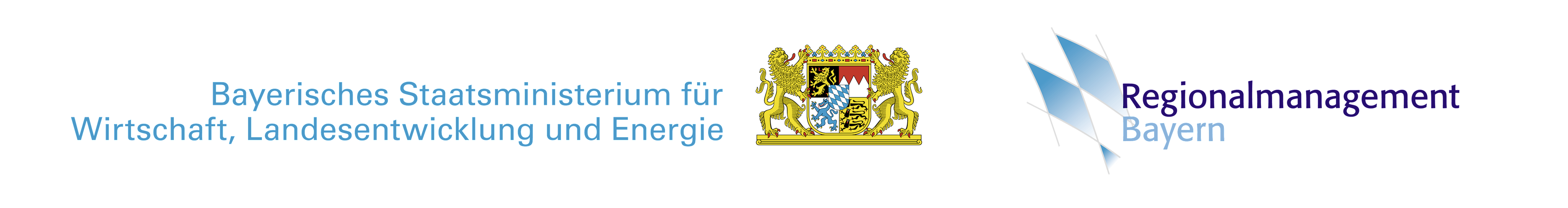 Logos Regionalmanagement und Bayerisches Wirtschaftsministerium