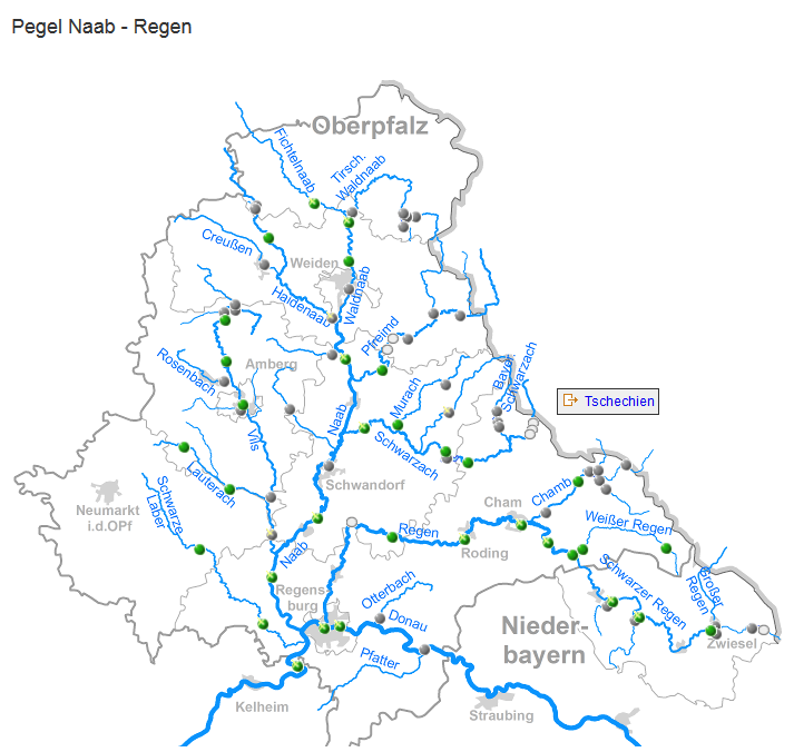 Zur externen Seite Meldestufen Naab-Regen unter www.hnd.bayern.de