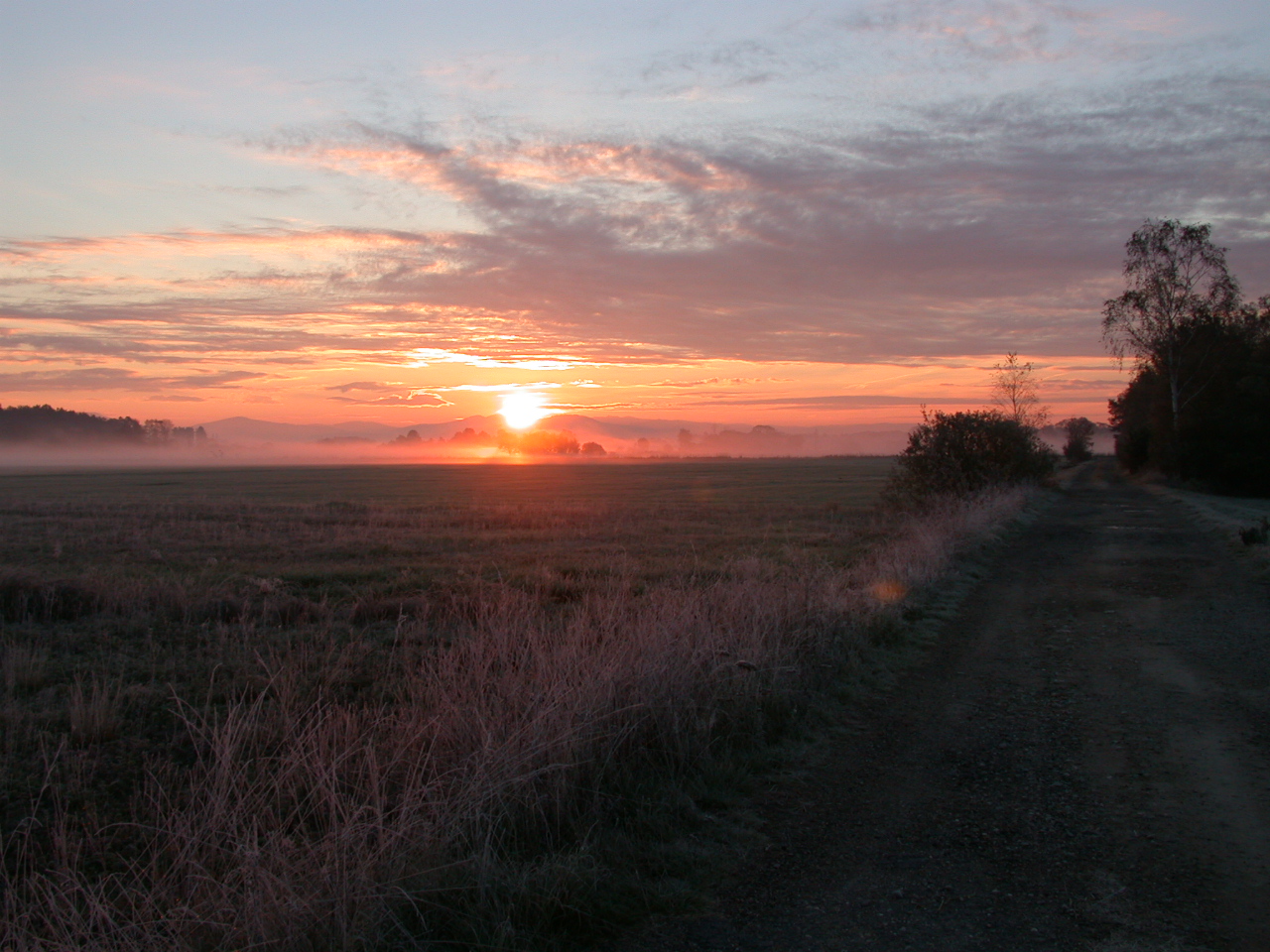 Sonnenaufgang Aue