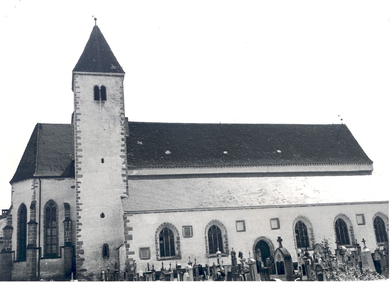 Historisches Schwarzweißfoto von Chammünster