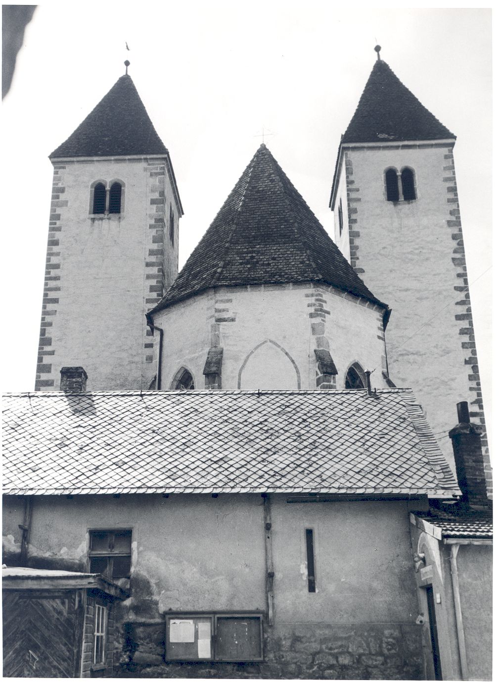 Historisches Schwarzweißfoto von Chammünster