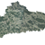 3D-Karte des Landkreises Cham