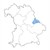 Landkreis Cham (Gemeinden, Bezirke, Bayern, A0, 1:500.000)
