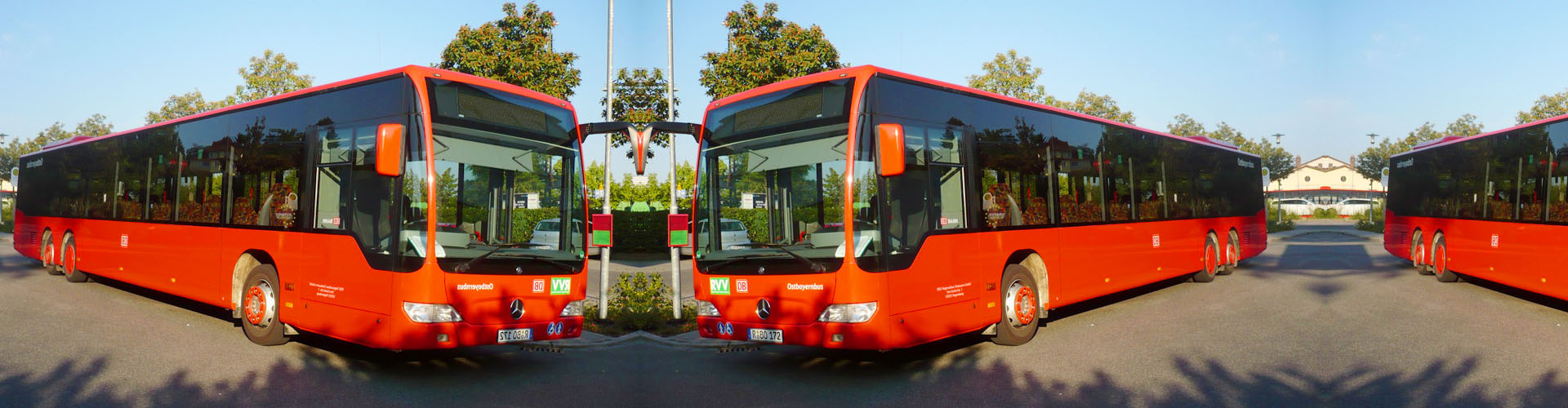 Roter RBO-Bus Ostbayern