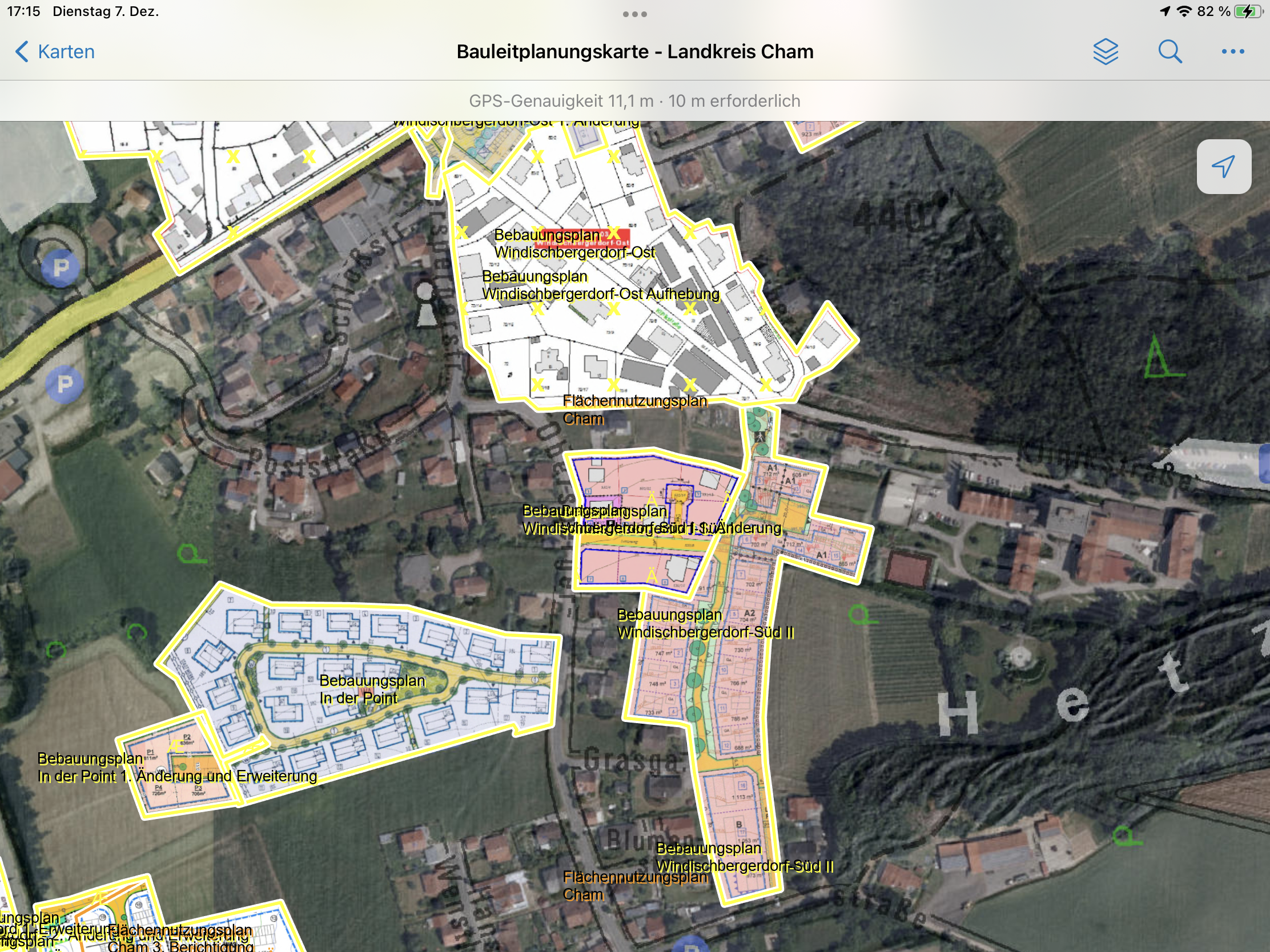 Bauleitplanungskarte Windischbergerdorf