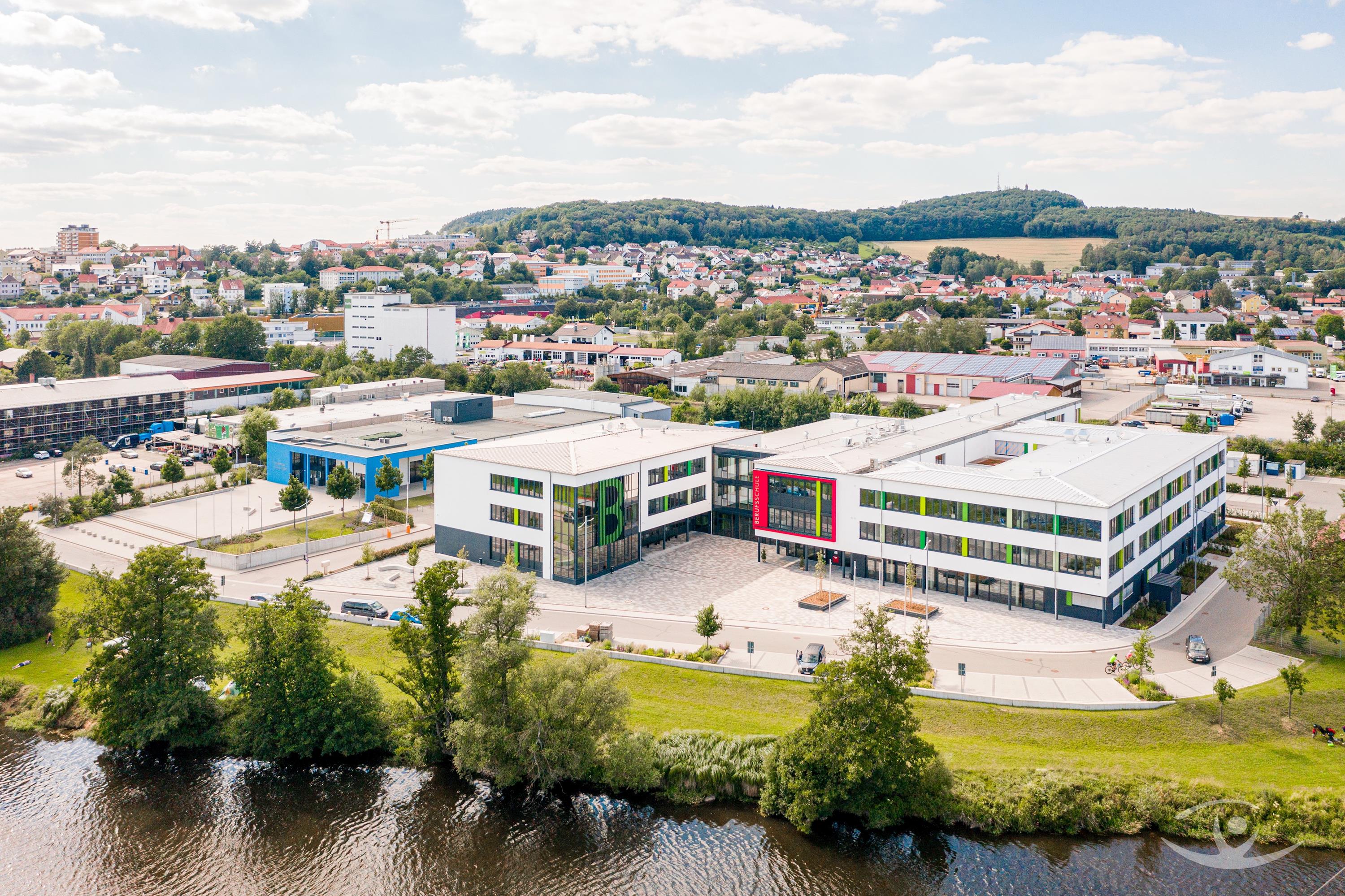 Luftbild Berufliche Oberschule Cham