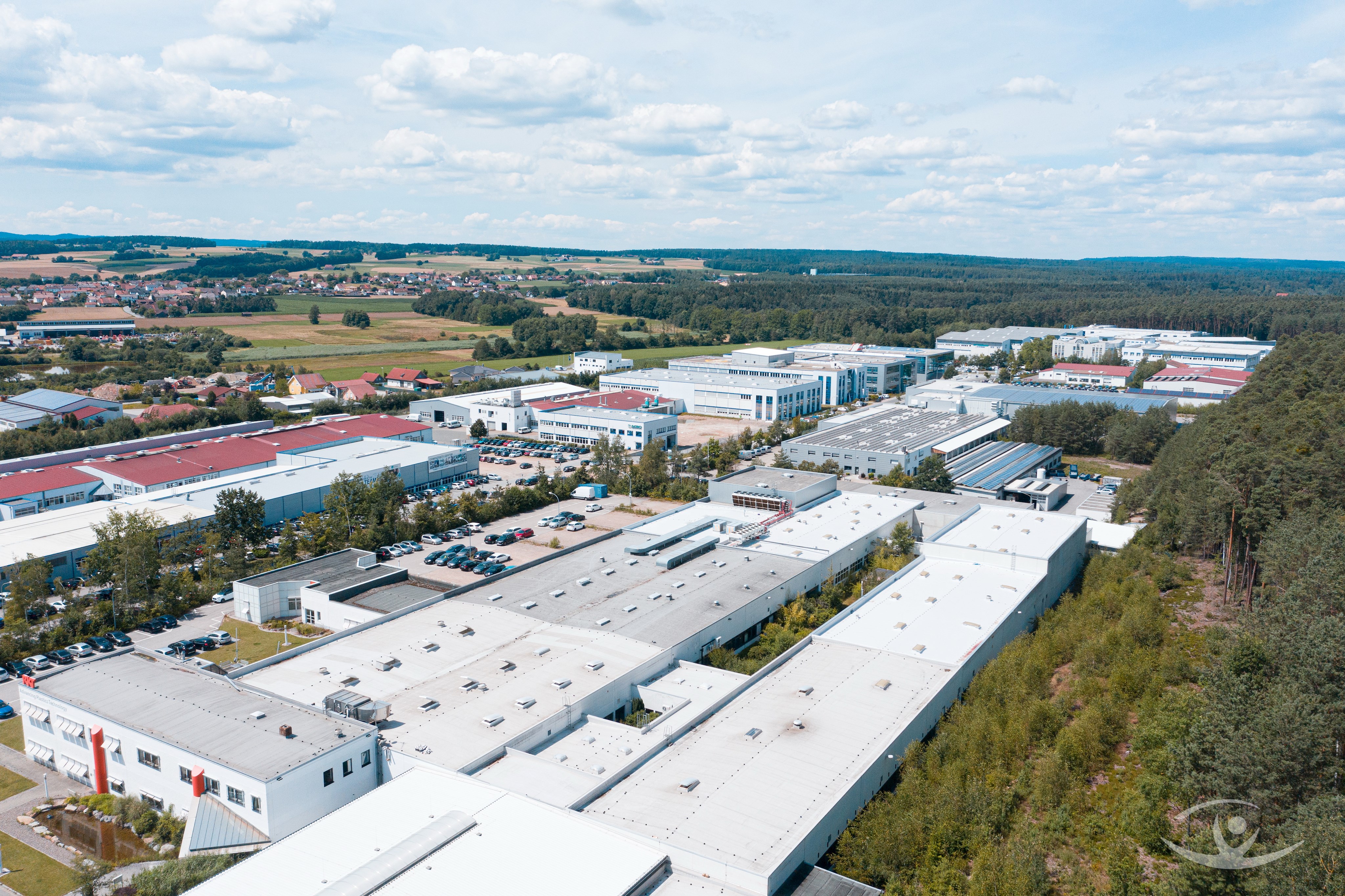 Luftansicht Gewerbegebiet Roding