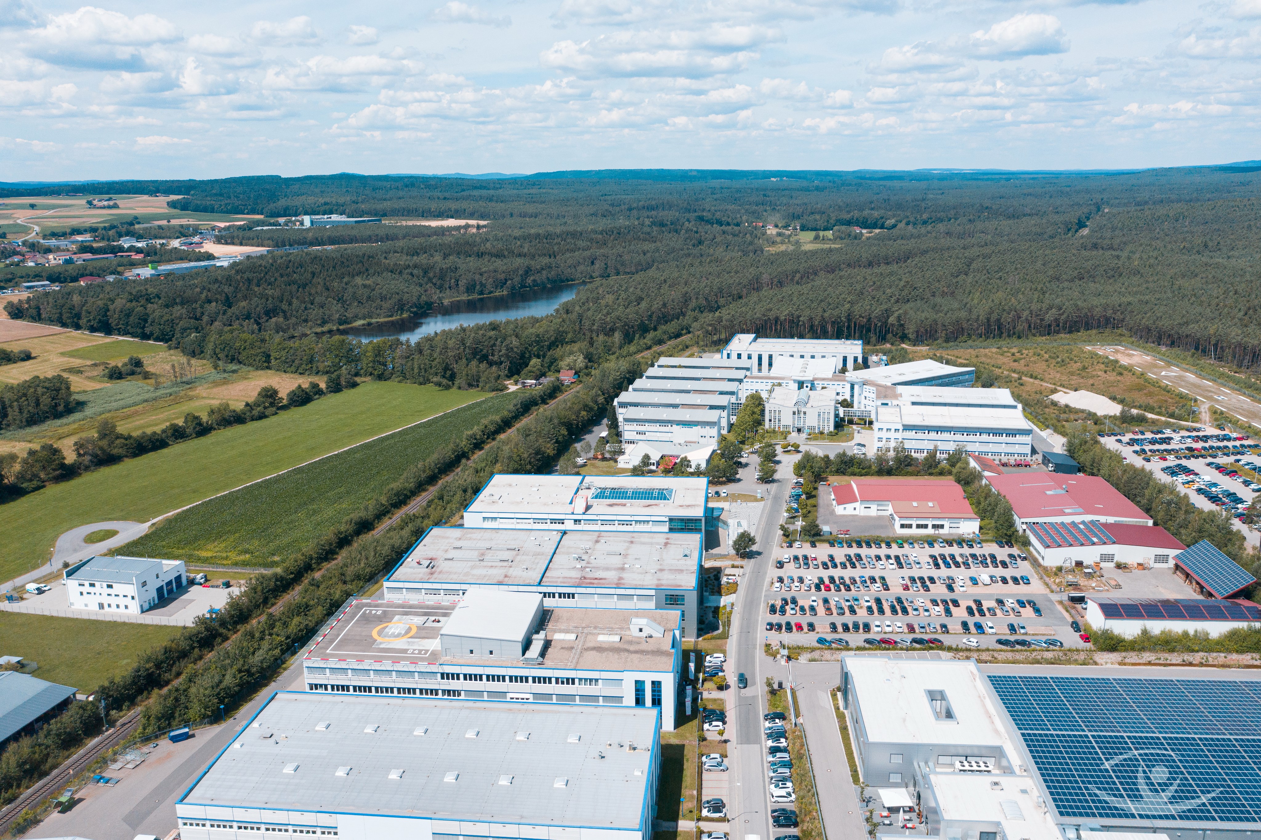 Luftbild Industriegebiet Roding