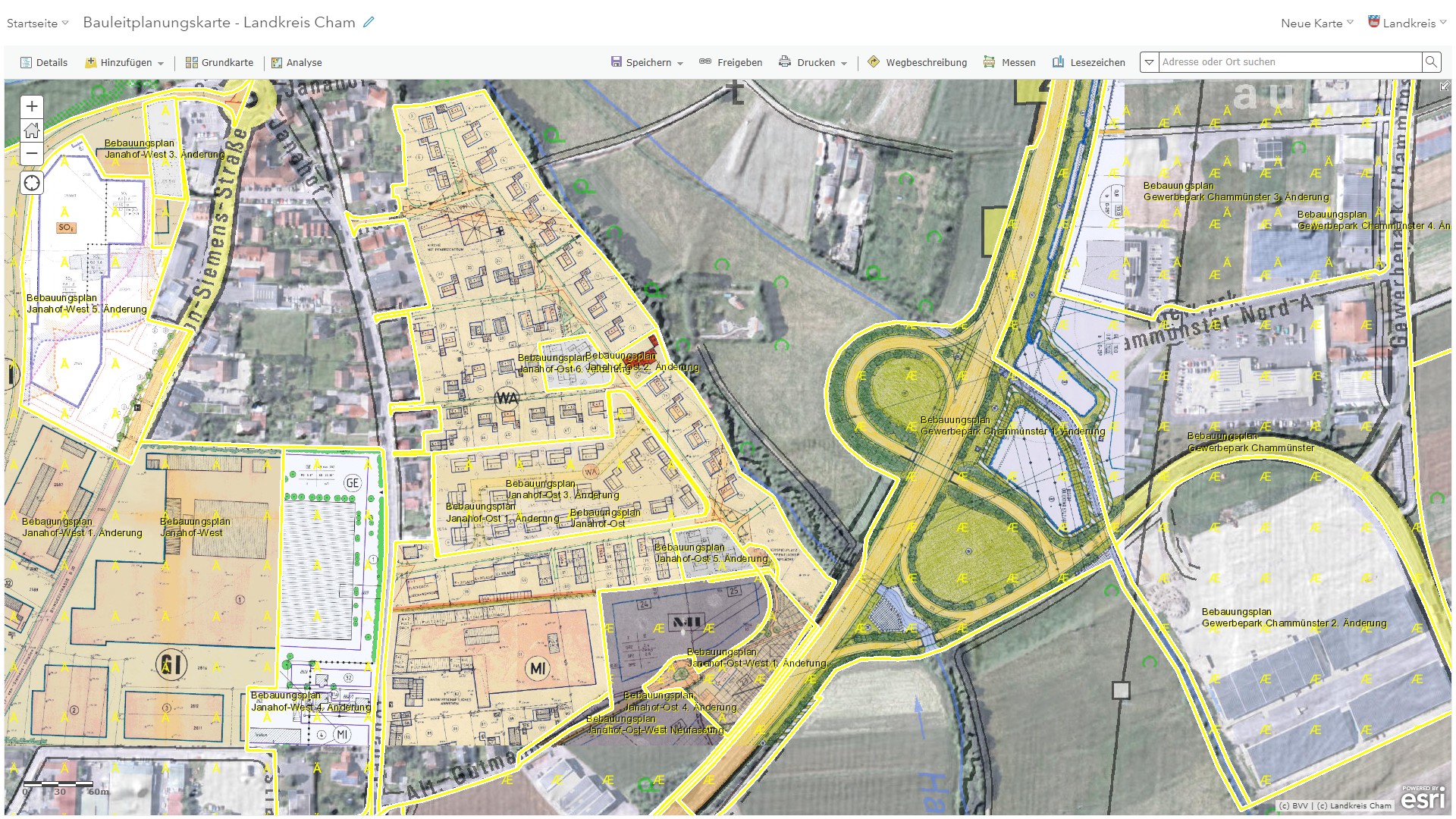 Zur Unterseite der Landkreis Homepage: Bebauungspläne