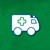 2D-Grafik Symbol Krankenwagen