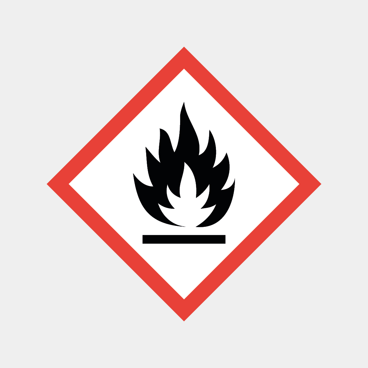 Gefahrensymbol Flamme