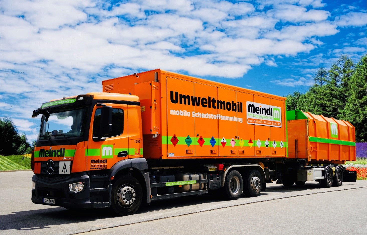 Umweltmobil der Firma Meindl