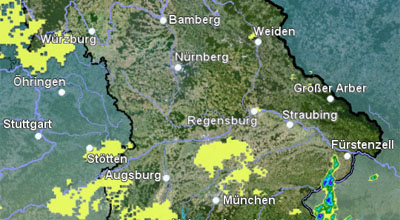 Zur externen Seite Radarfilm Bayern unter data.dwd.de