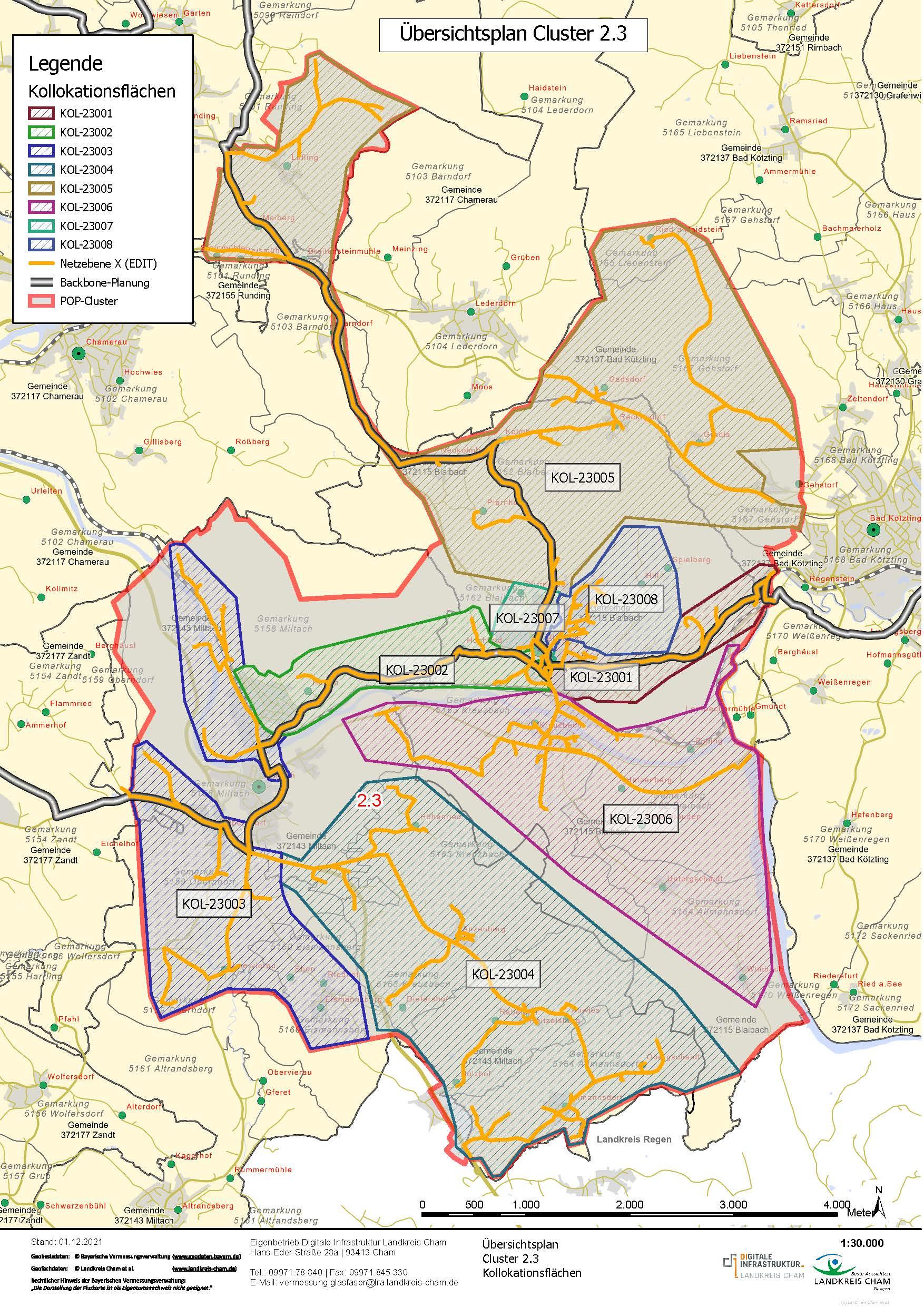 Projektkarte Cluster 2.3