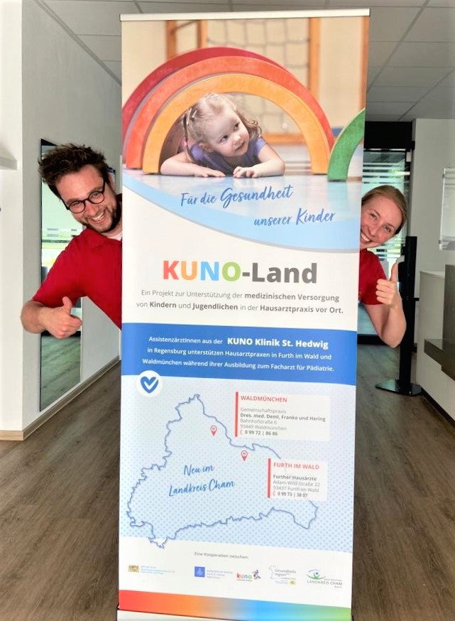 Pressetermin zum Start von KUNO-Land in der Gemeinschaftspraxis Dres. Franke/ Hering/ Deml in Waldmünchen