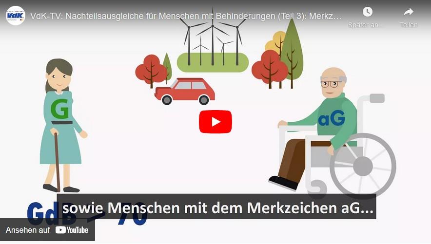Youtube Screenshot - Nachteilsausgleiche für Menschen mit Behinderung