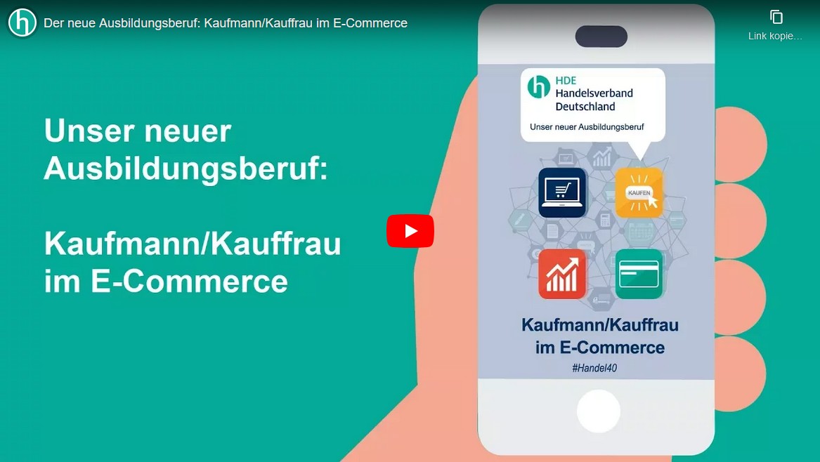 zur externen Seite: - Der neue Ausbildungsberuf: Kaufmann/Kauffrau im E-Commerce - unter www.youtube.com