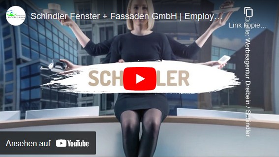zur externen Seite: Schindler Fenster + Fassaden GmbH | Employer Branding - zusammen. schaffen. schindler - unter www.youtube.com