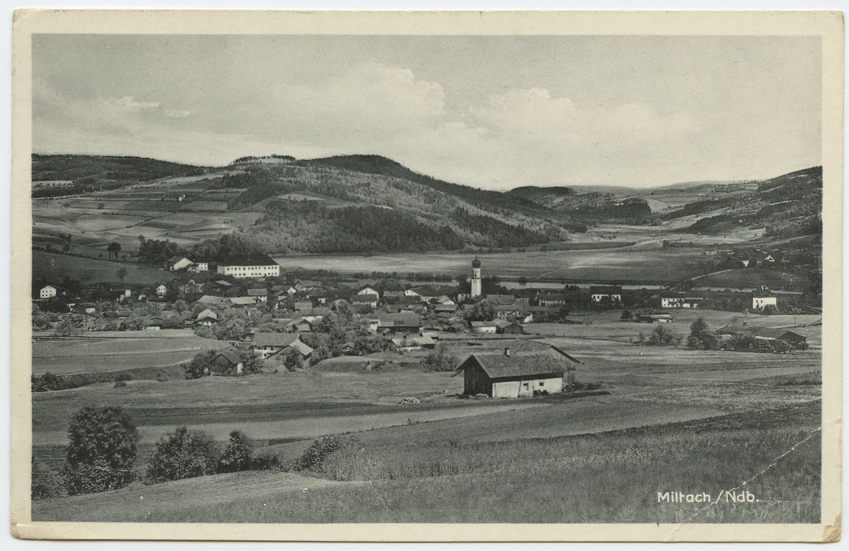 Miltach Ortsansichtskarte 1936