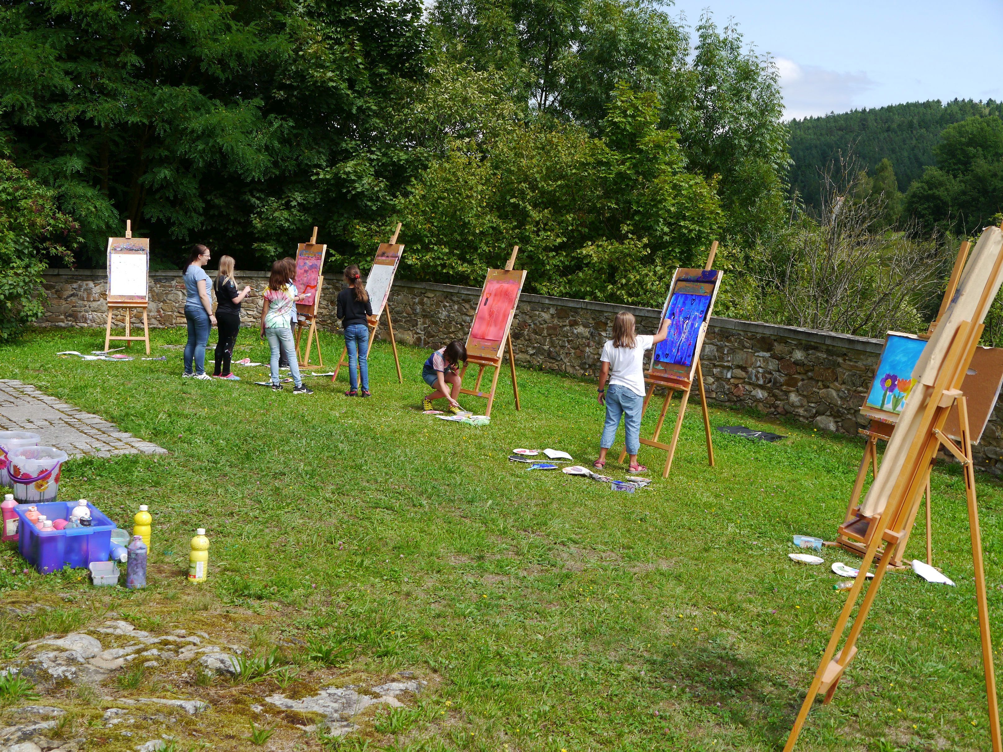 Farben und Spiele für junge Kreative auf Schloss Altrandsberg