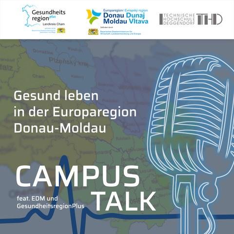 Titelbild Campus-Talk mit Mikrofon - Podcast Gesund leben