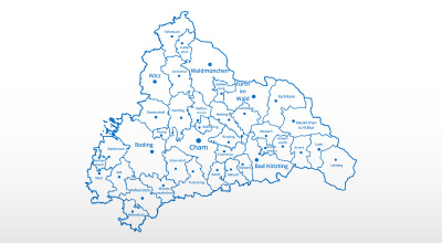 Zur Unterseite der Landkreis Homepage: Kommunale Landkreisgliederung
