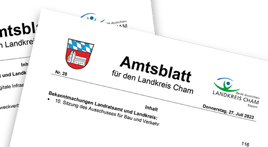 Zur Unterseite der Landkreis Homepage: Amtsblätter