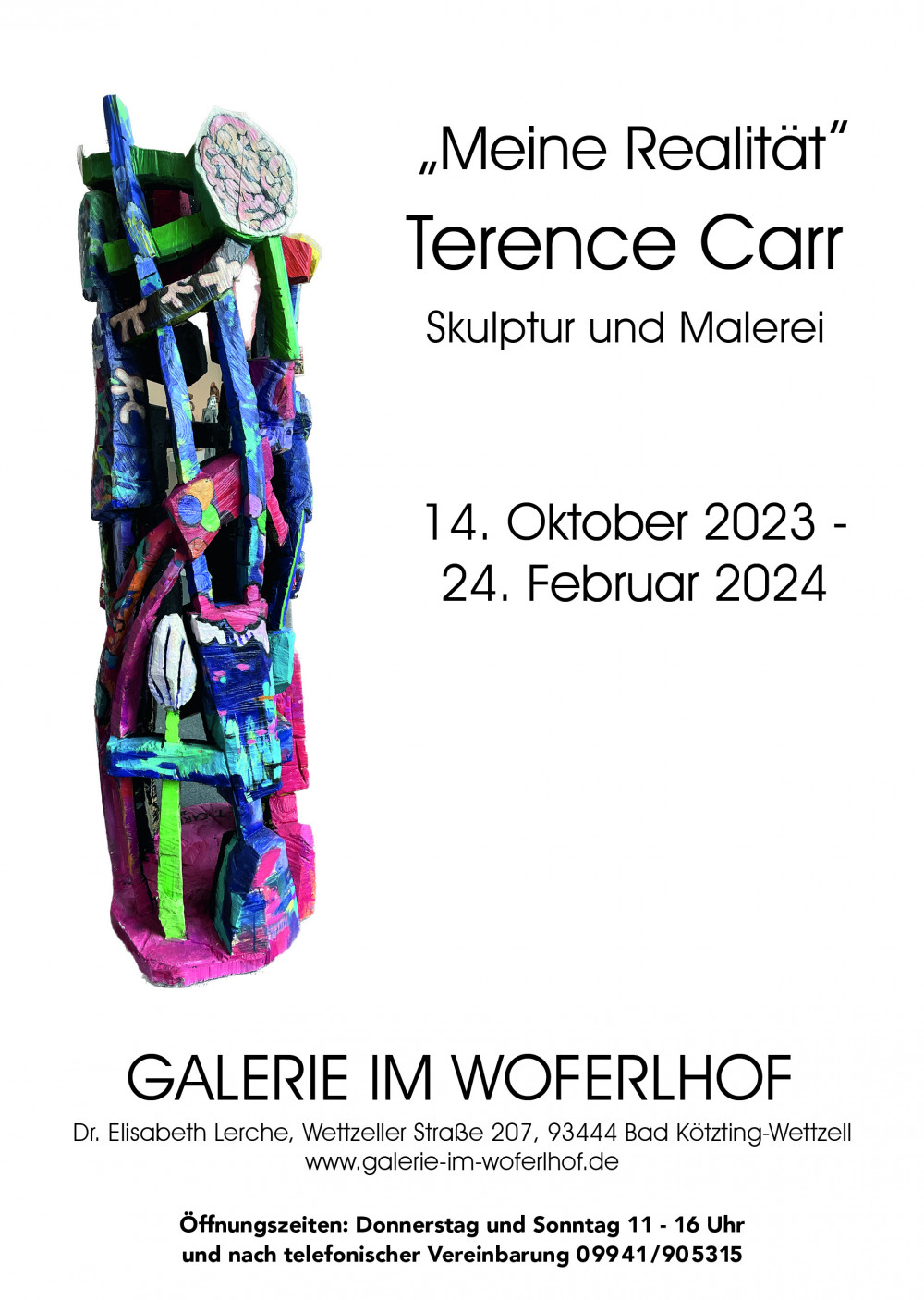 Plakat der Ausstellung Terence Carr