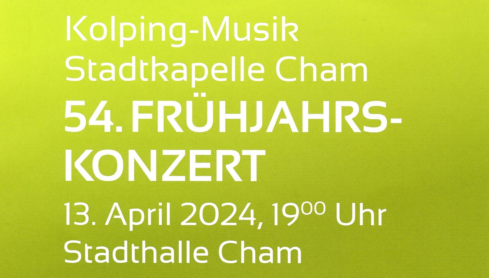 Zur Pressemitteilung: 54. Frühjahrskonzert der Kolping-Musik Cham