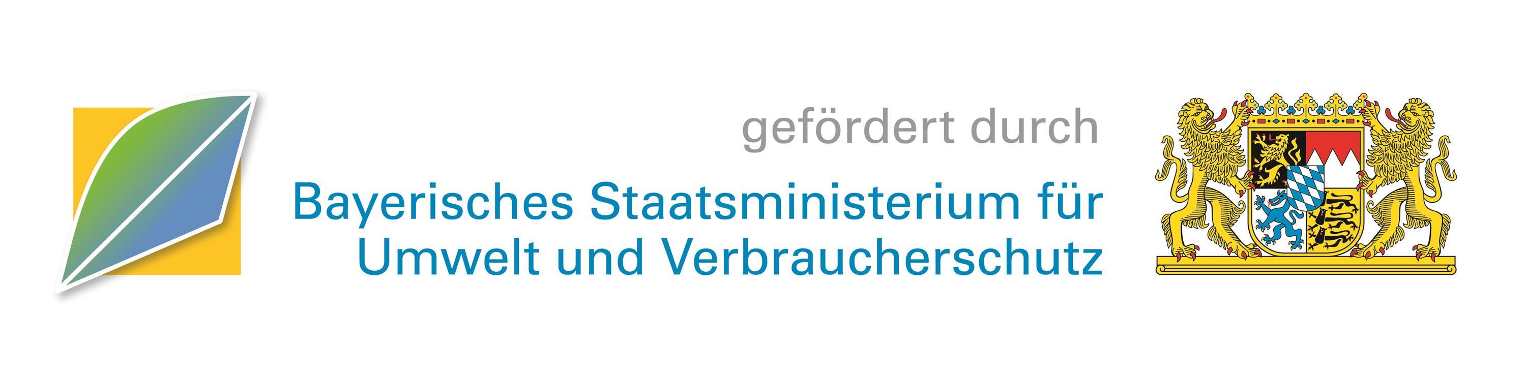 Förderhinweis Bayer. Staatsministerium für Umwelt und Verbraucherschutz Förderhinweis Bayer. Staatsministerium für Umwelt u. Verbraucherschutz