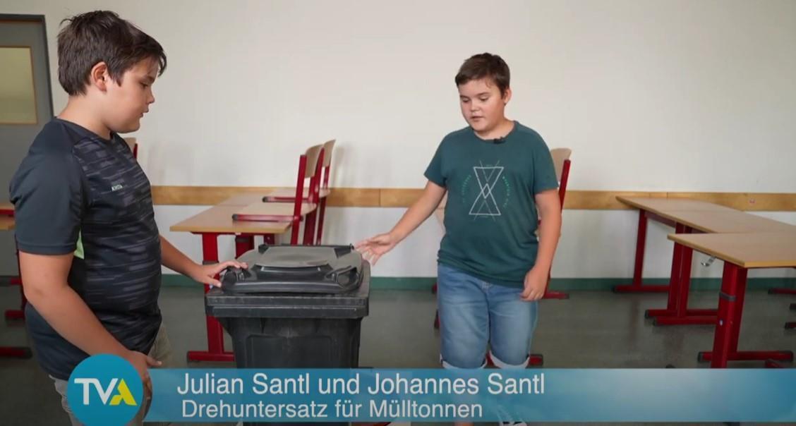 Youtube Screenshot - Erfinderclub - Drehuntersatz für Mülltonnen