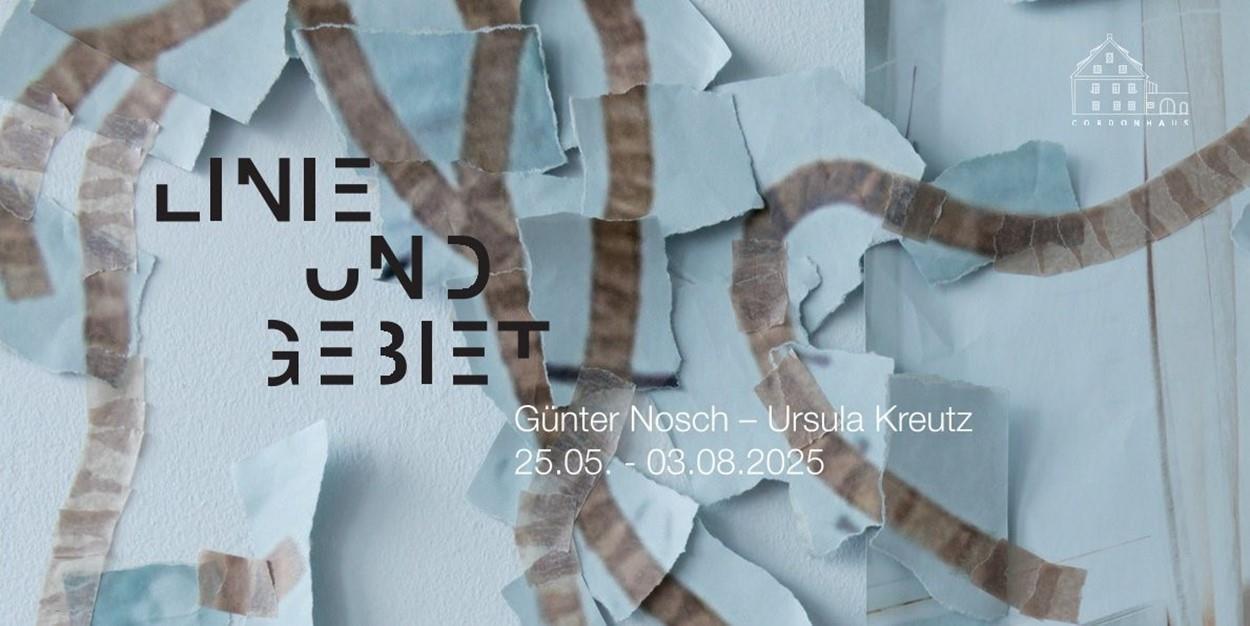 Ursula Kreutz, Detail: post supera, 2018, Klebeband, Papierfotodruck auf Wand, in situ, Skizze Atelier, 50 x 70 cm