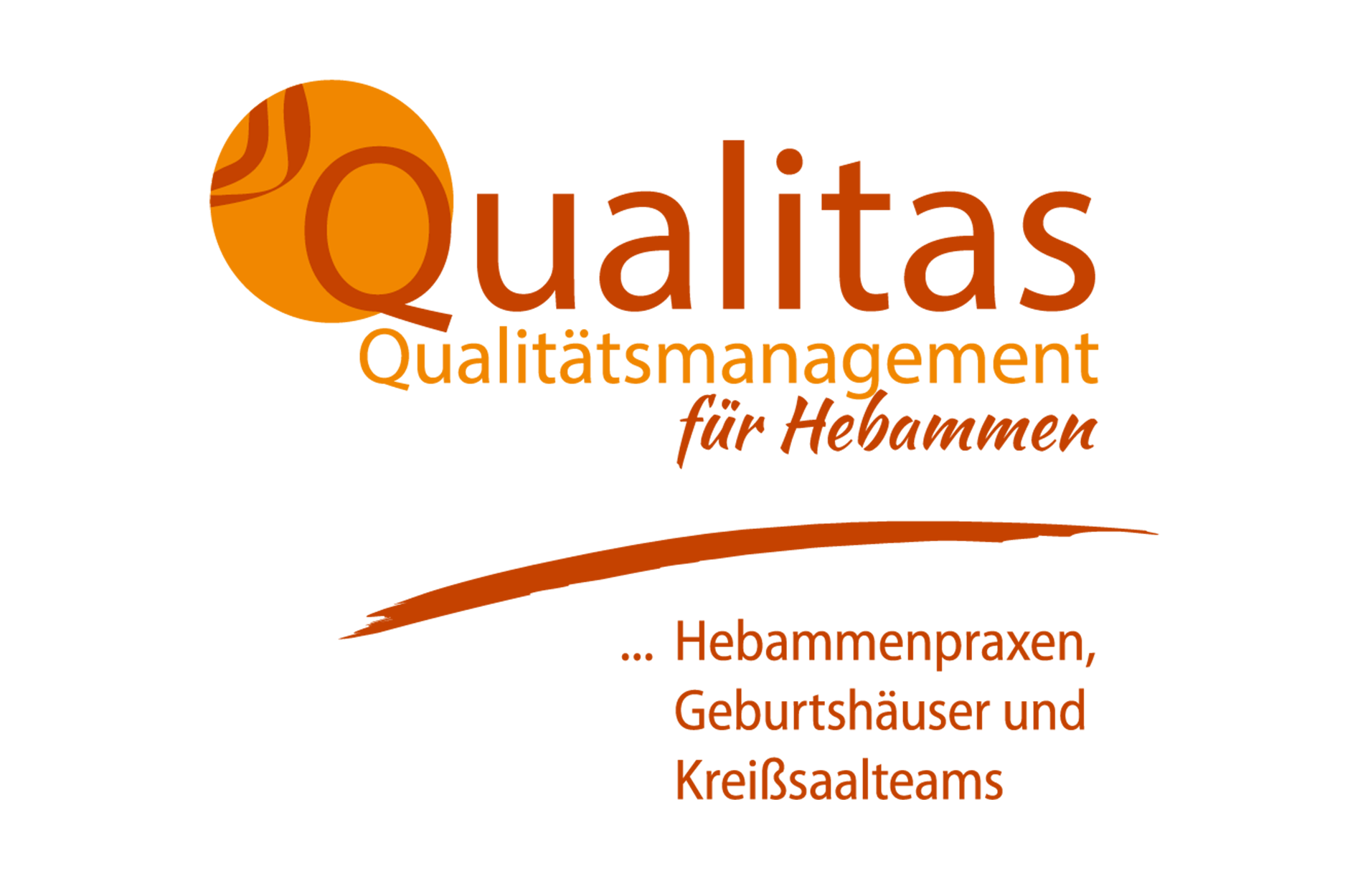 in Kooperation mit Qualitas Logo von Qualitas - Qualitätsmanagement für Hebammen